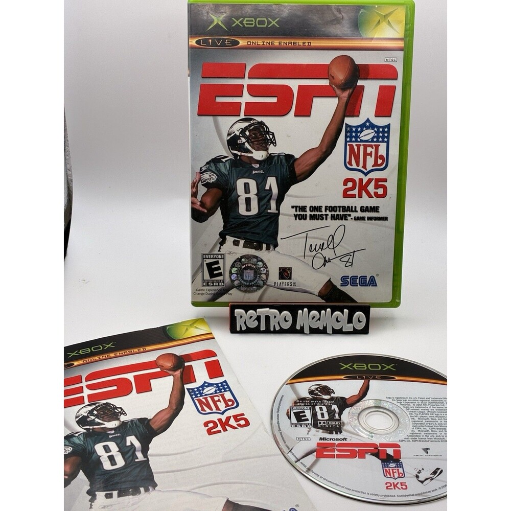 ESPN NFL 2K5 (Microsoft Xbox, 2004) CIB Complete *TESTED*